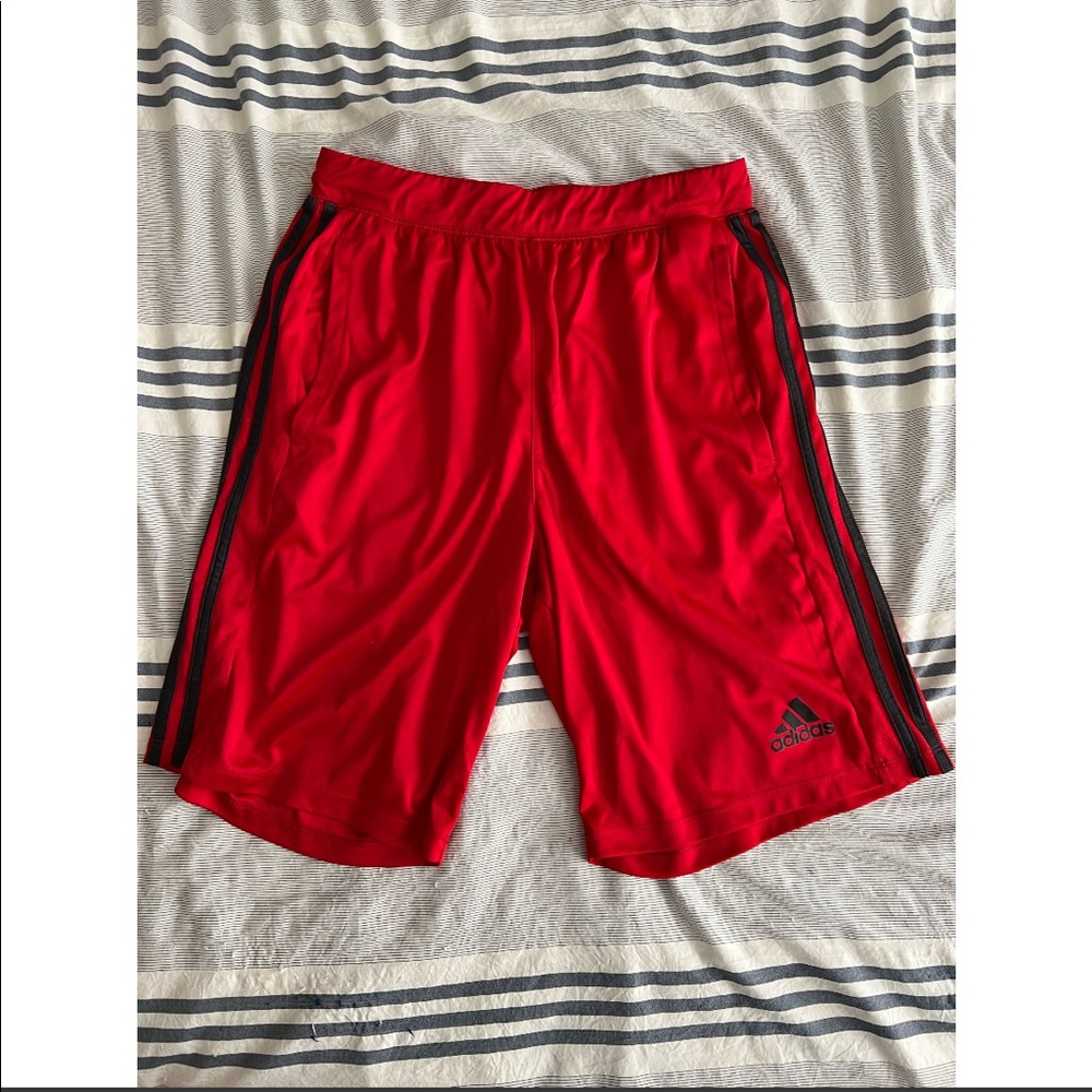 Red Adidas Athletic Shorts
